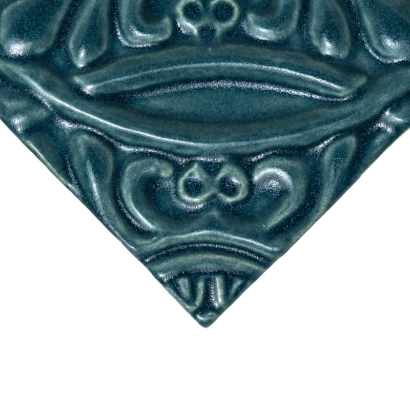 Mar Leather Medallion Ceramic Accent Tiles 6×6 (WST90005)