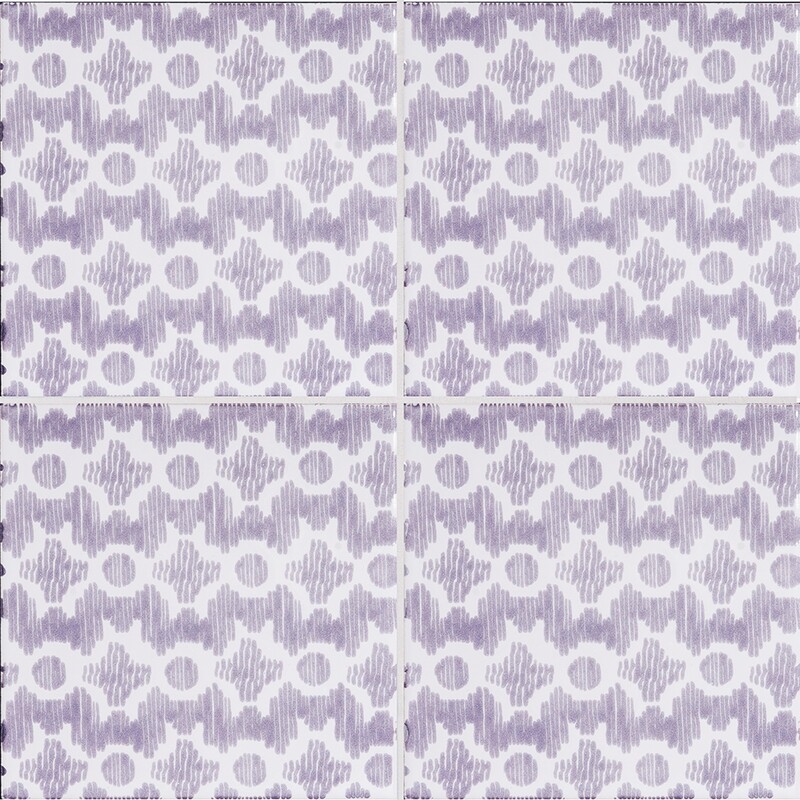 Pure White, Wisteria Glossy Clara B Ceramic Tiles 6×6 (XSP90013)