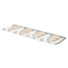 Afyon Grey, Avenza Light, Diana Royal Multi Finish Tulip Marble Border Tiles 4×12 (YNR10013)