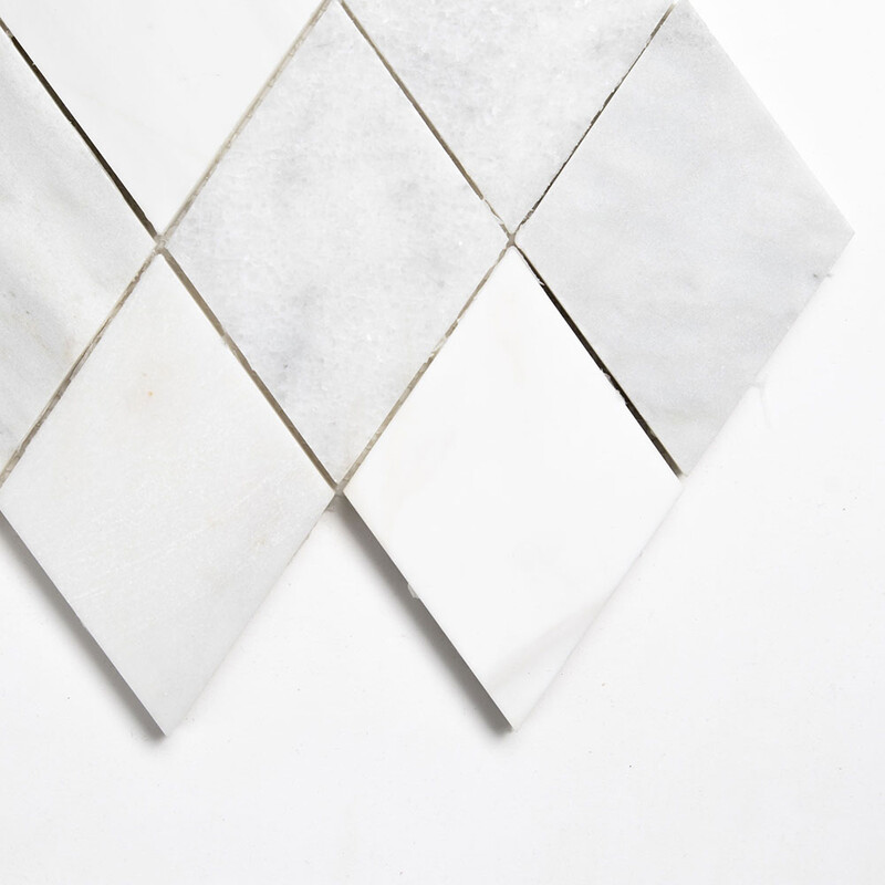 Afyon White, Avenza Light, Dolomite, Gla Multi Finish Almas Marble Mosaics 9 5/16×10 1/2 (YNR10017)