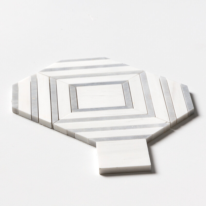 Avenza Light, Mosaicos de Mármore Dolomita Multi Finish Yildiz 8 13/16×11 (YNR10046)