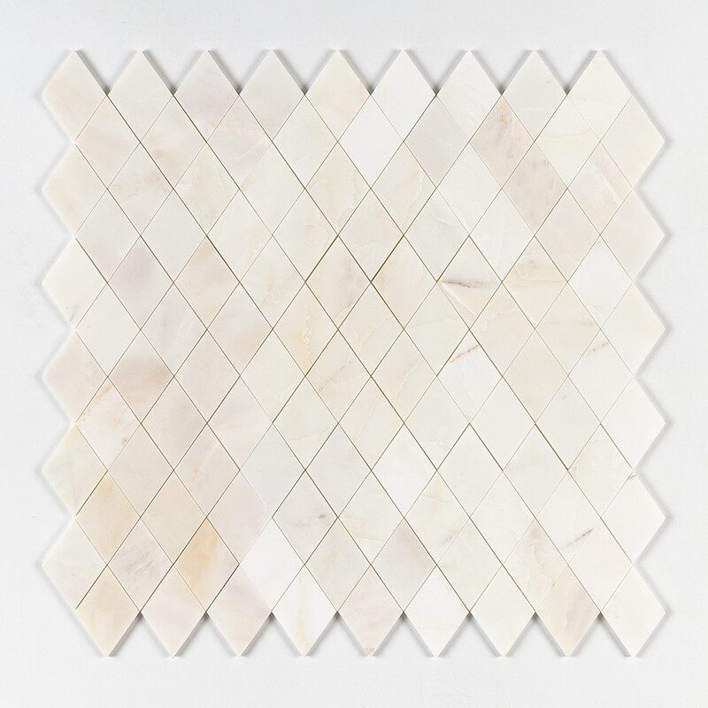 Calacatta Amber Honed Almas Marble Mosaics 9 5/16×10 1/2 (YNR10135)