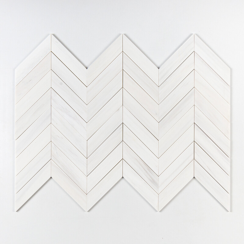 Bianco Dolomitti Honed Bosphorus Marble Mosaics 13 7/16x 13 7/16 (YNR10138)