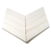 Snow White Honed Bosphorus Marble Mosaics 13 7/16×13 7/16 (YNR10167)