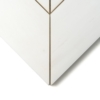 Snow White Honed Bosphorus Marble Mosaics 13 7/16×13 7/16 (YNR10167)