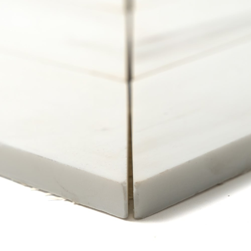Snow White Honed Bosphorus Marble Mosaics 13 7/16×13 7/16 (YNR10167)