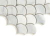 Calacatta Gold Honed Siren Marble Mosaics 10 7/16×11 13/16 (YNR10172)