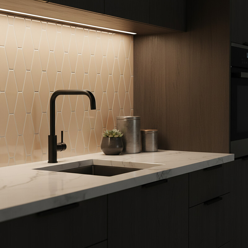 Honey Glossy Longest Hexagon Ceramic Tile 3×7 7/8 (DC00275)