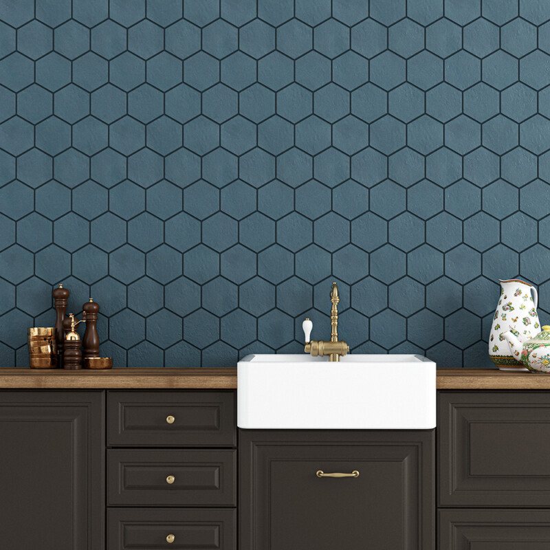 Maui Matte Hexagon 5 Glazed Terracotta Tile 5×5 (DC00422)