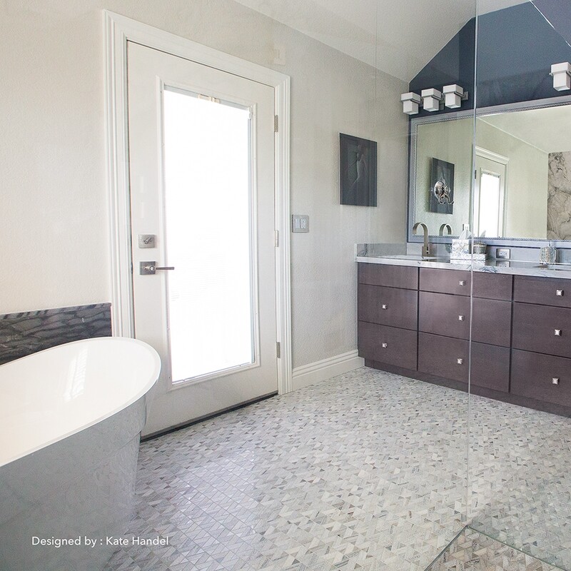 Skyline Multi Finish Monte Marble Mosaic 12 3/8×12 3/8 (MS01535)