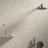 Diana Royal, Snow White Multi Finish Basket Weave 1×3 Marble Mosaic 12 5/8×12 5/8 (MS01749)