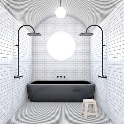 Snow White Honed Penny Round Marble Mosaic 11 1/4×11 3/4 (MS01915) Snow White Honed Marble Tile 2 3/4×5 1/2 (TL17741)