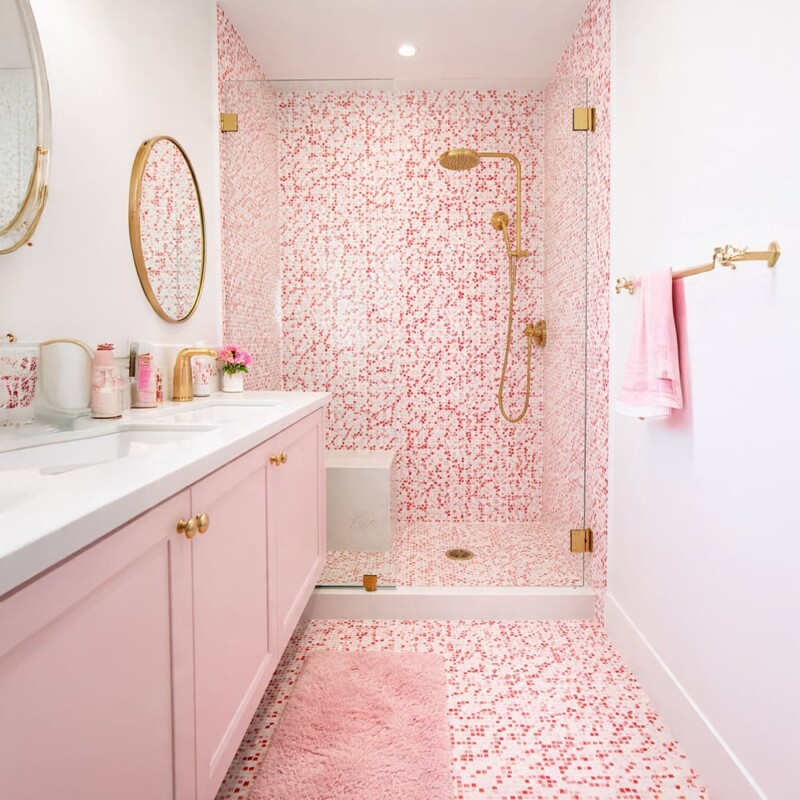 Mosaicos de cerâmica Ruby Glossy Polka Colore Look 12×12 (MS01991)