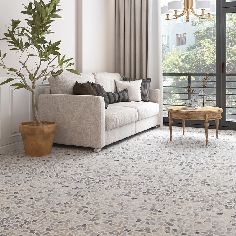 Skyline Multi Finish Palladian Marble Mosaic 12×12 (MS02283)