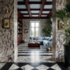 Calacatta Viola Honed Pill Marble Mosaics 12×12 (MS02558), Calacatta Viola Honed Marble Tiles 12×24 (TL20067), Black Honed Marble Tiles 12×12 (TL90216)