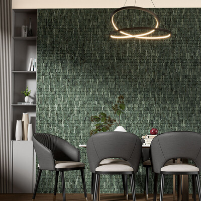 Verde Tia Honed Pill Marble Mosaic 12×12 (MS02559)