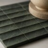 Verde Tia Honed Mini Ion 1 1/4×3 Marble Mosaics 12×12 (MS02757)