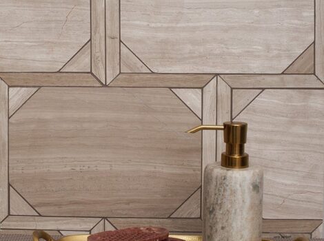parquet wood look marble mosaic