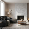 Thassos White, Skyline Polished Stella Marble Mosaics 9 25/64×7 3/4 (MS90581)