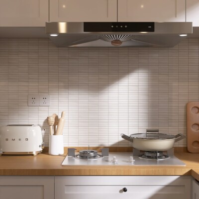 Bianco Dolomiti Honed 5/8×3 Marble Mosaic 12×12 (MS90809)