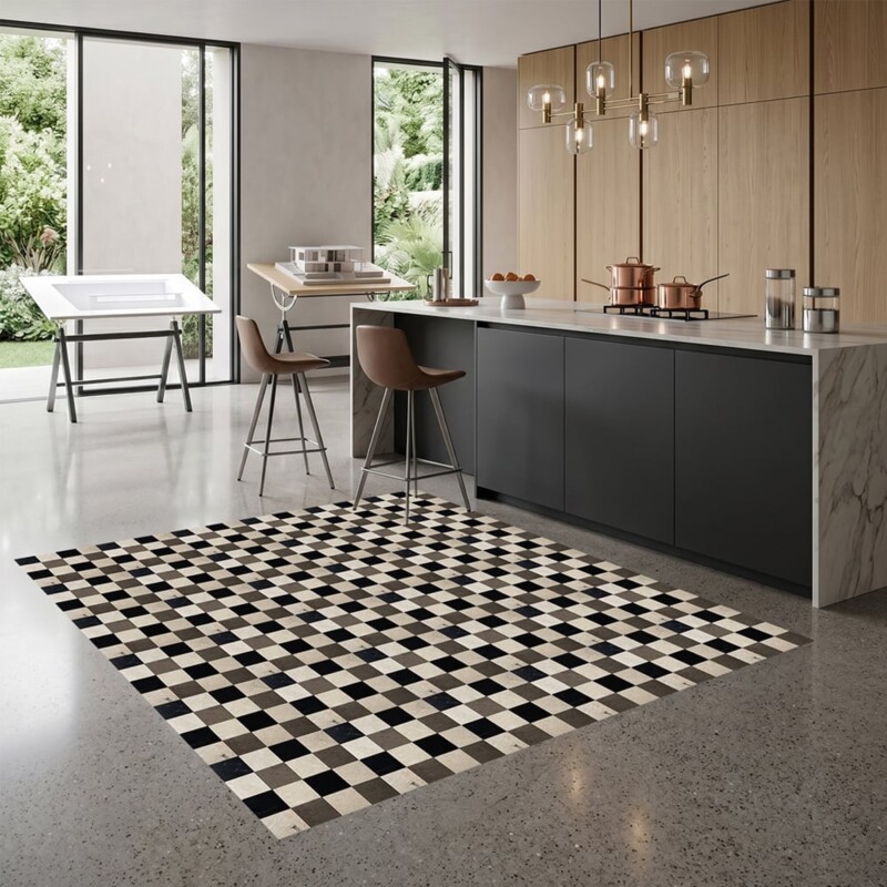 Black, Bosphorus, Britannia Honed 4×4 Marble Mosaics 16×16 (MS90832)