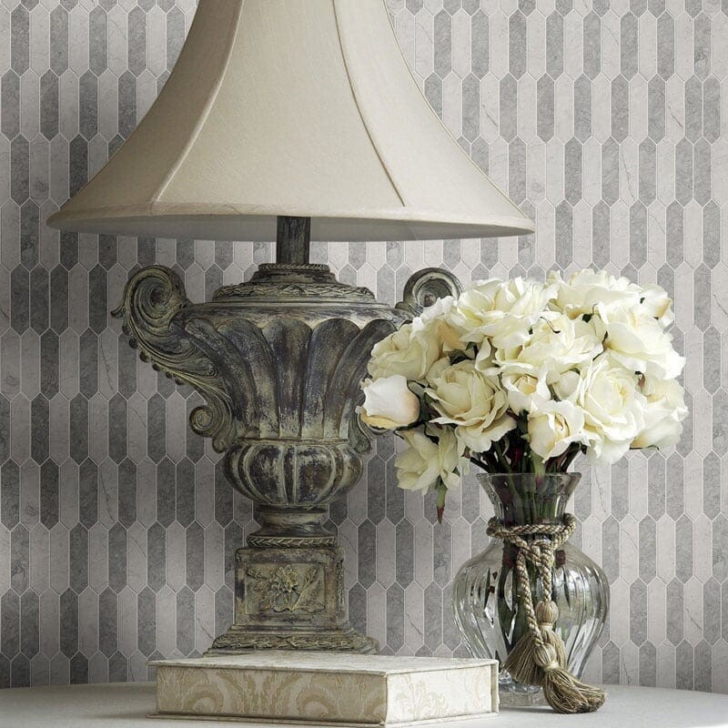 Britannia, Britannia Dark Honed Baby Picket Limestone Mosaic 13 3/16×11 (NW00039)