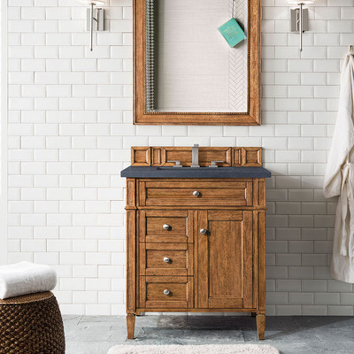 Britanny Saddle Brown Charcoal Soapstone Bathroom Vanities 30×34 (PS710025)