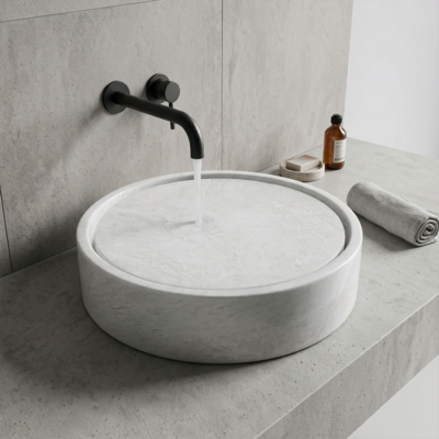 Iceberg Honed Serenity Marble Sink 18×6 (SN00239)