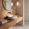 Iceberg Honed Vessel Marble Sink 18×6 (SN00259)