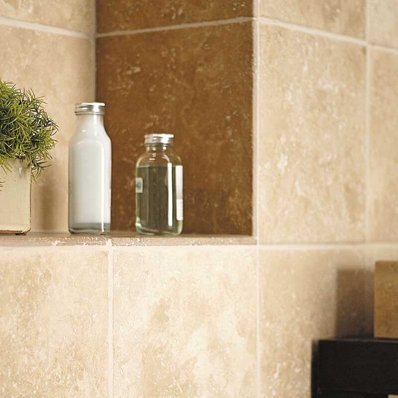 Ivory Antiqued Travertine Tile 12×12 (TL10417)