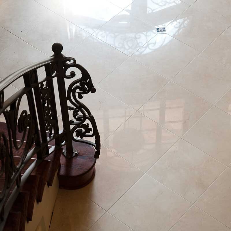 Crema Marfil Polished Marble Tile 12×12 (TL12741)