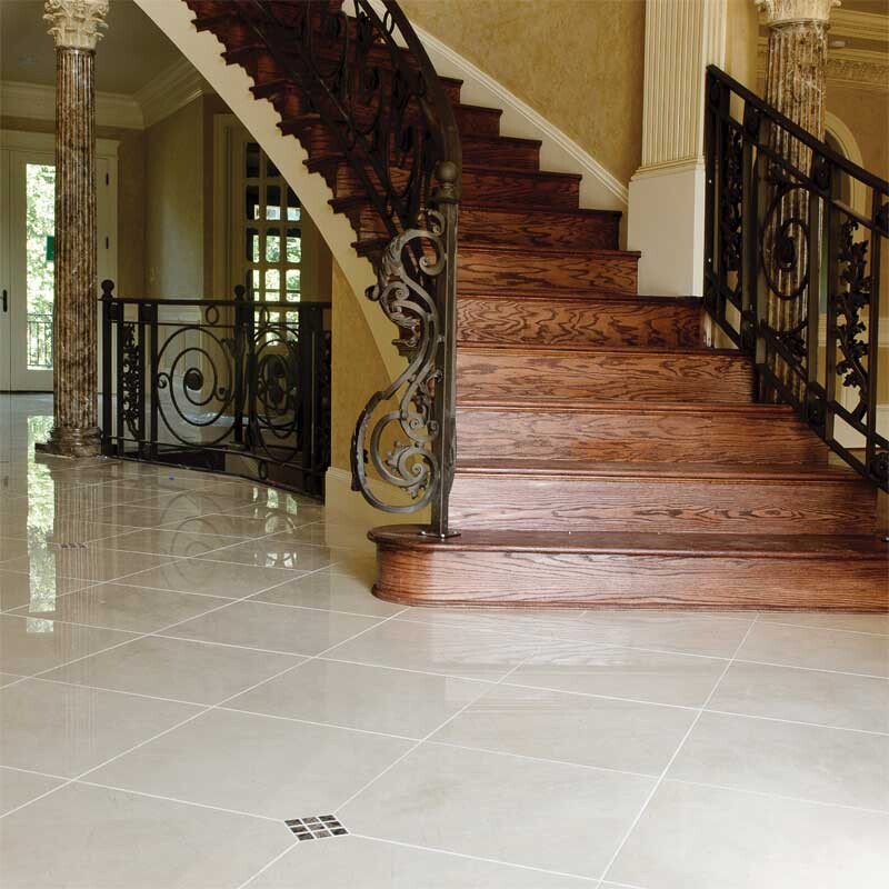 Crema Marfil Polished Marble Tile 12×12 (TL12741)