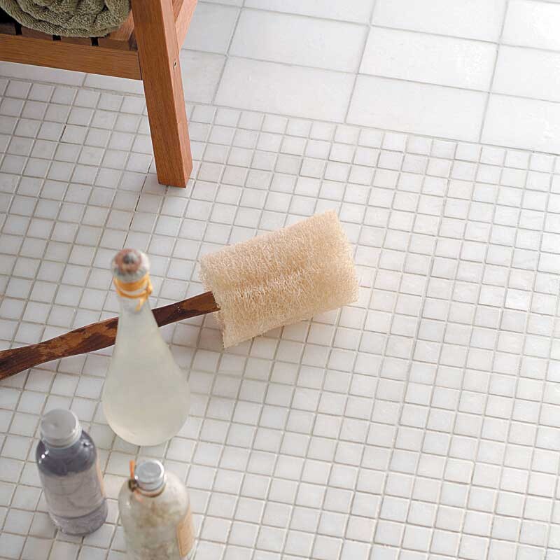 Thassos White Polished Marble Tile 2 3/4×5 1/2 (TL13391) Thassos White Polished 1×1 Marble Mosaic 12×12 (MS00718)