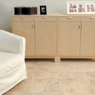 Ivory Pave Real Travertine Patterns Versailles Pattern (TL13440)