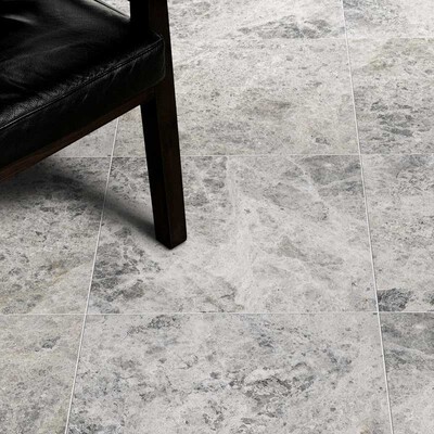 Silver Shadow Honed Marble Tile 12×12 (TL13782)