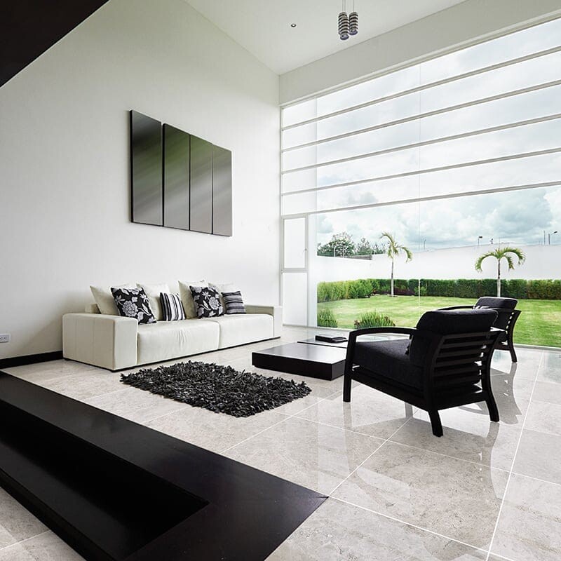 Silver Shadow Polished Marble Tile 24×24 (TL13865)