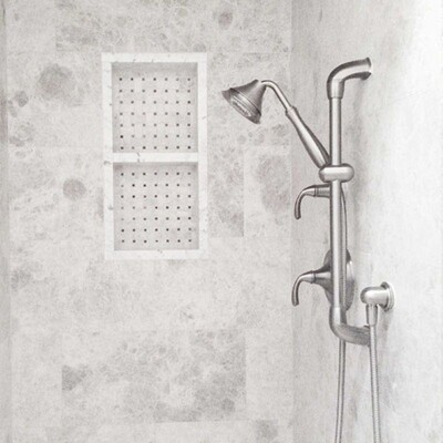 Silver Shadow Honed Marble Tile 18×18 (TL13900)