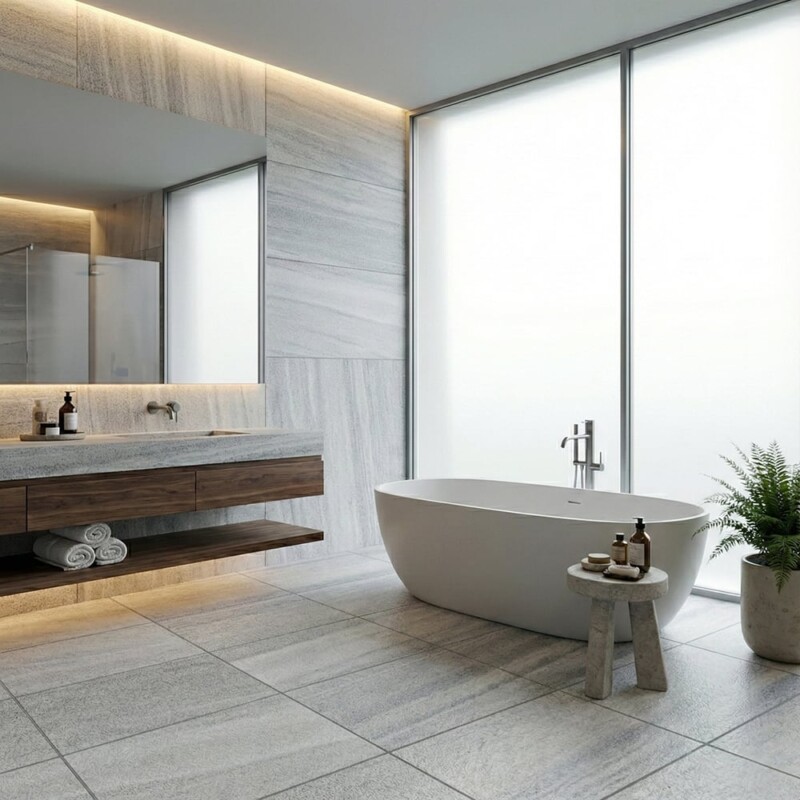 Skyline Vein Cut Full Grain Marble Tiles 16×24 (TL15981)