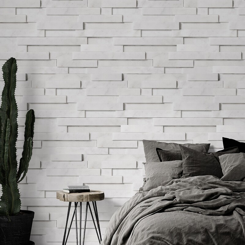Glacier Honed Marble Wall Decos Elevations Pattern (TL16183)
