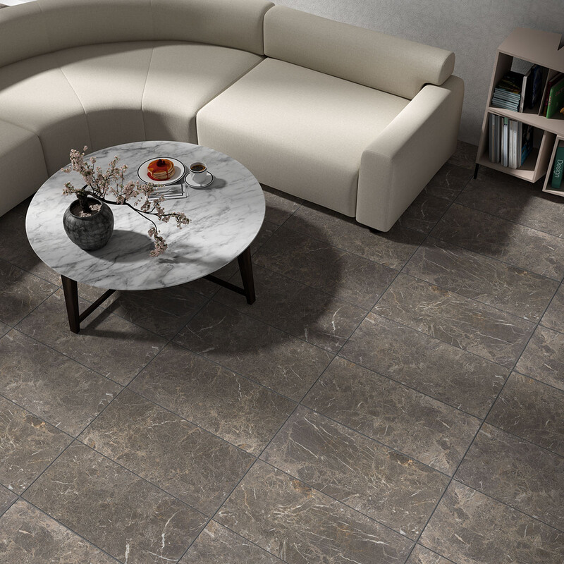 Silver Drop Honed Marble Tile 12×24 (TL16353)