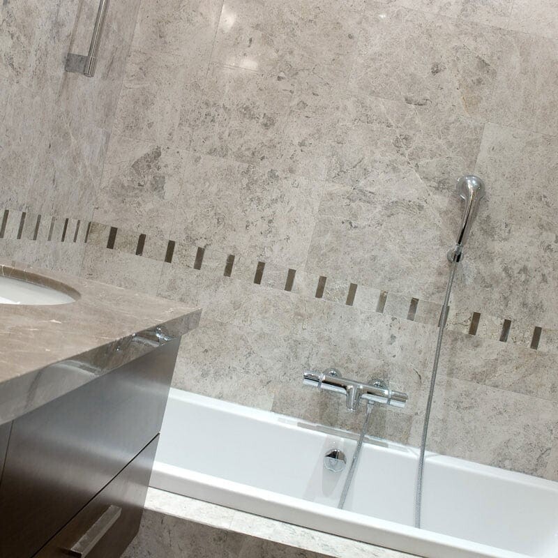Silver Clouds Polished Marble Tile 12×24 (TL16364)