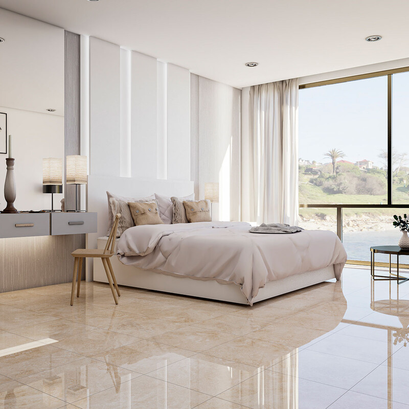 Cappuccino Polished Marble Tile 18×18 (TL17175)