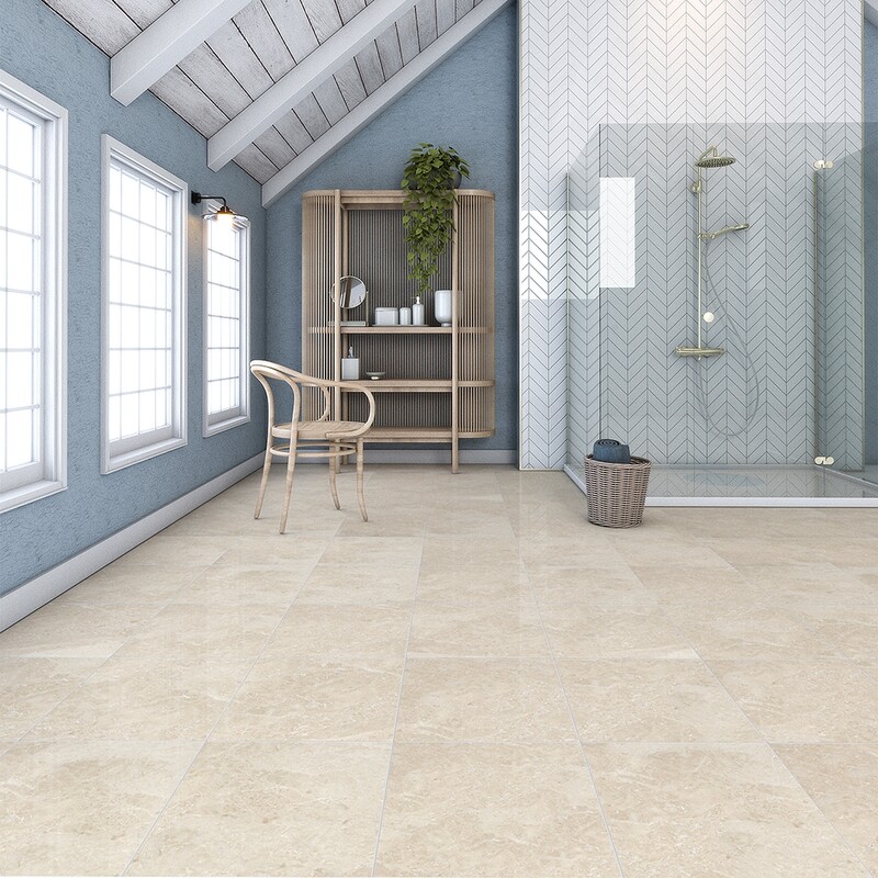 Cappuccino Polished Marble Tile 24×24 (TL17177)