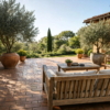 Red Textured Terracotta Tile 2 9/16×8 7/16 (TL17353)