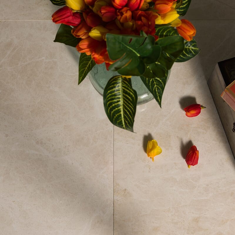 Cream Bordeaux Polished Marble Tile 24×24 (TL17705)