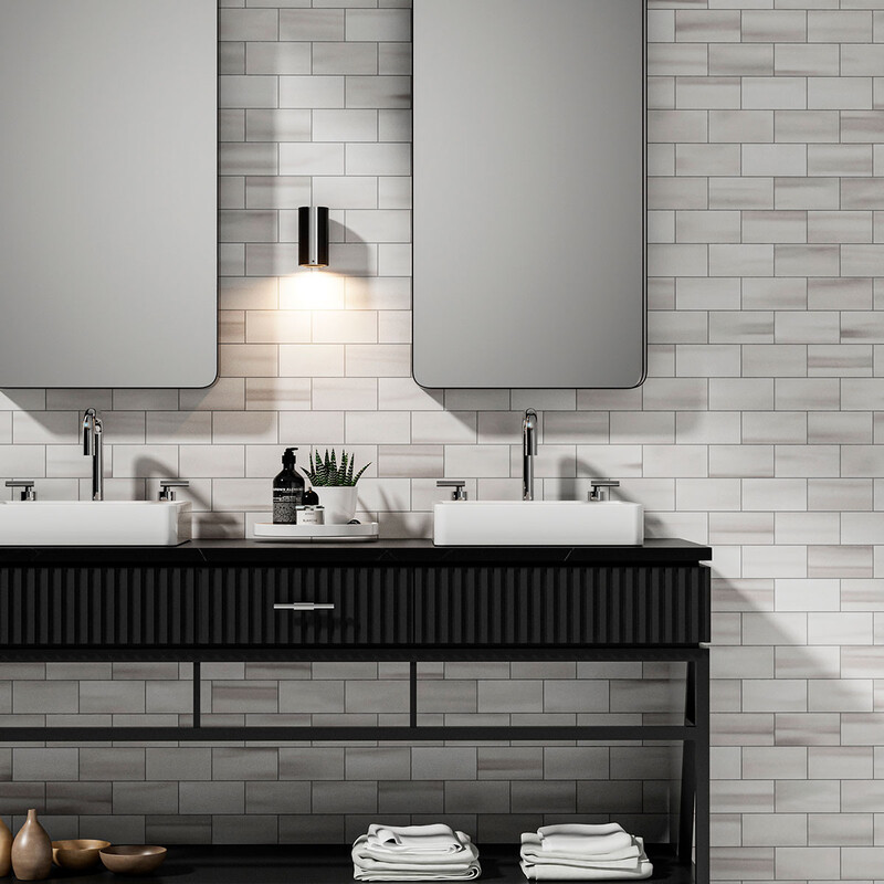 Frost White Honed Marble Tile 2 3/4×5 1/2 (TL18150)