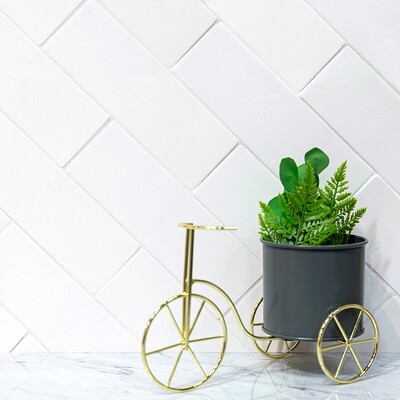 Satin Cotton Matte Ceramic Tile 3×9 (TL18358)