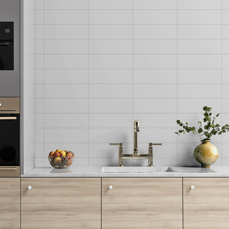 Carreaux de céramique satinés mats style métro 4×12 (TL18364)