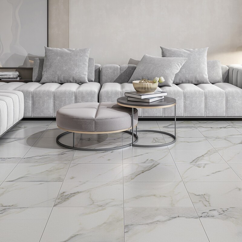 Calacatta Gold Royal Honed Marble Tile 18×18 (TL18373)