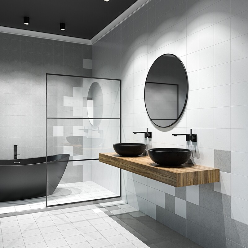 Sandy Matte Terrazzo Tile 8×8 (TL18623)
